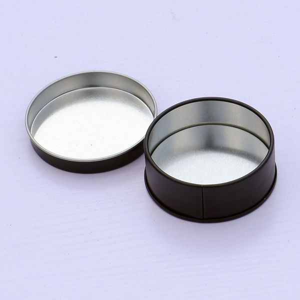 black metal 6.5*2.5cm empty tin cans round bottle with lids refillable cosmetic cream container box aluminum jar storage
black metal 6.5*2.5cm empty tin cans round bottle with lids refillable cosmetic cream container box aluminum jar storage