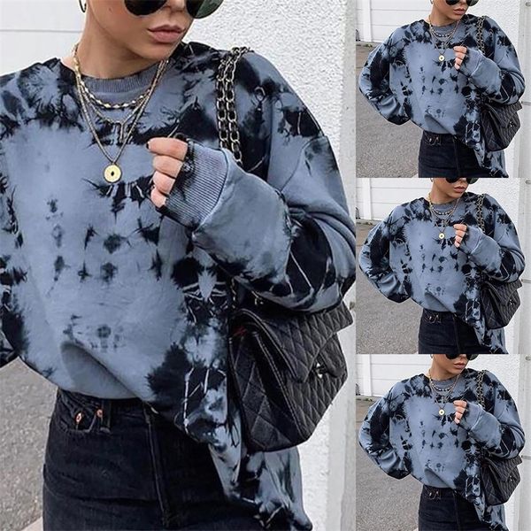 women sweatshirts autumn round neck young girls female tie -dye printed clothes loose women pullover sweatershirts punk 201203, Black
women sweatshirts autumn round neck young girls female tie -dye printed clothes loose women pullover sweatershirts punk 201203, Black