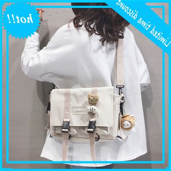 2020 new korean version ins harajuku student schoolbag large capacity one shoulder messenger women's bag
2020 new korean version ins harajuku student schoolbag large capacity one shoulder messenger women's bag