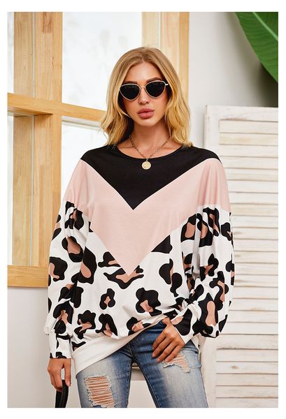 2020 new autumn women's sweatshirts clothing turtleneck round neck white leopard print digital long sleeve loose bottoming shirt t-shi, Black
2020 new autumn women's sweatshirts clothing turtleneck round neck white leopard print digital long sleeve loose bottoming shirt t-shi, Black