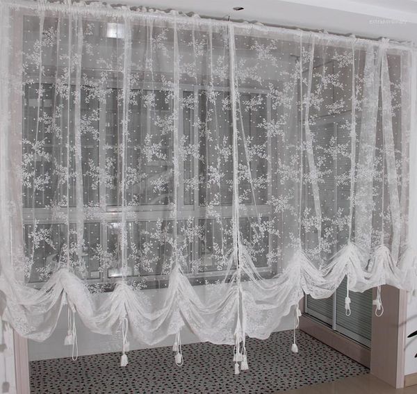 embroidered valance partition customize white lace gauze drawstring curtain for living room a-1011
embroidered valance partition customize white lace gauze drawstring curtain for living room a-1011