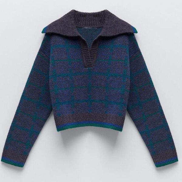 blue plaid lapel t-shirt women's loose short sweater comfortable cotton fleece sweatshirt fleece pullove, White
blue plaid lapel t-shirt women's loose short sweater comfortable cotton fleece sweatshirt fleece pullove, White