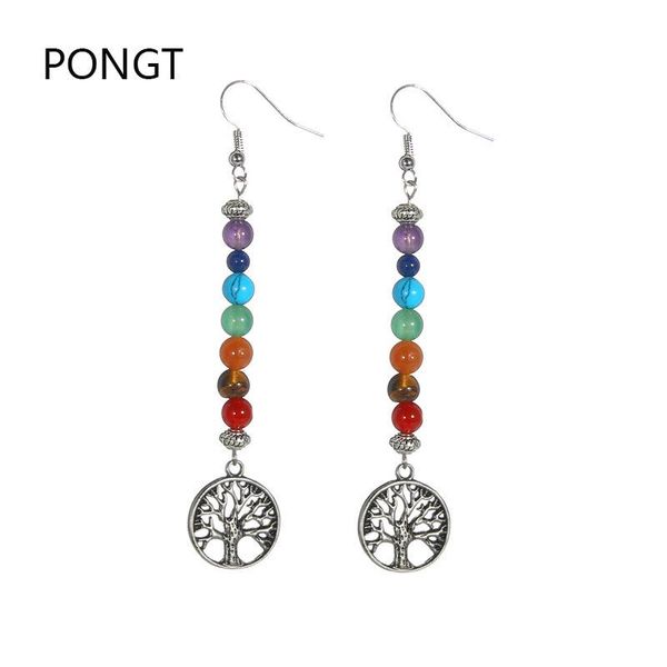 reiki tree of life 7 chakra drop earrings natural stones yoga spiritual healing crystals earrings bohemian long jewelry, Silver
reiki tree of life 7 chakra drop earrings natural stones yoga spiritual healing crystals earrings bohemian long jewelry, Silver