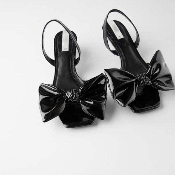 sandals meriahzheng women's shoes heel back strap bowknot patent leather open toe thin heeled fch-2133, Black
sandals meriahzheng women's shoes heel back strap bowknot patent leather open toe thin heeled fch-2133, Black