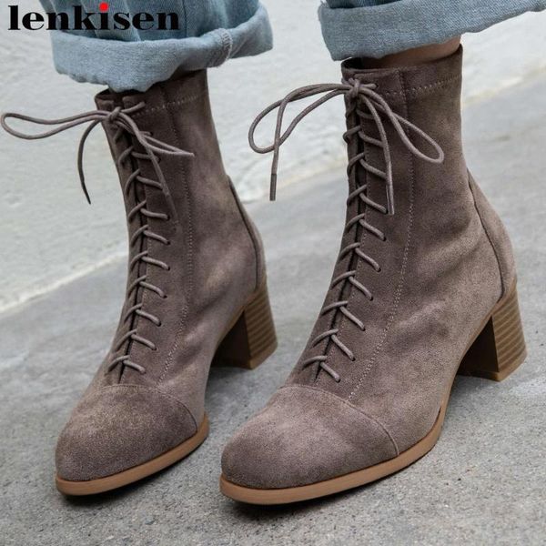lenkisen european british style vintage round toe chunky heel lace up flock bowtie ankle boots warmful autumn winter boots l86, Black
lenkisen european british style vintage round toe chunky heel lace up flock bowtie ankle boots warmful autumn winter boots l86, Black