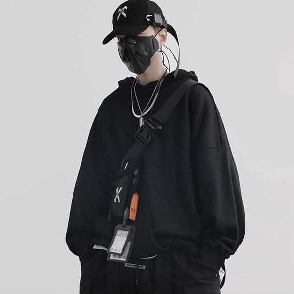 hoodie men reflective print streetwear hoodie sweatshirt man tactical function cotton pullover, Black
hoodie men reflective print streetwear hoodie sweatshirt man tactical function cotton pullover, Black