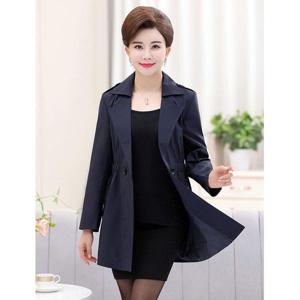 trench coat middle-aged women's coats 2020 new spring outerwear mid-length plus size long sleeve coat mom elegant windbreaker, Black;brown
trench coat middle-aged women's coats 2020 new spring outerwear mid-length plus size long sleeve coat mom elegant windbreaker, Black;brown