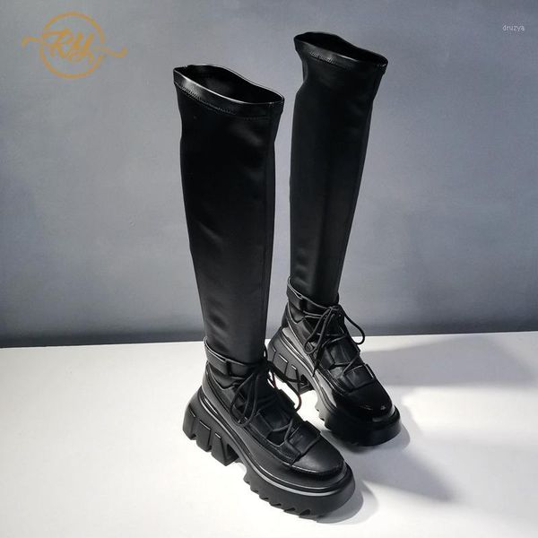 ry-relaa europe station boots women genuine leather winter boots women 2020 fashion ins thigh high shoes for tide1, Black
ry-relaa europe station boots women genuine leather winter boots women 2020 fashion ins thigh high shoes for tide1, Black