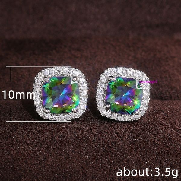 personality girl square ear stud earrings sen is a hundred zircon net red earrings, Silver
personality girl square ear stud earrings sen is a hundred zircon net red earrings, Silver