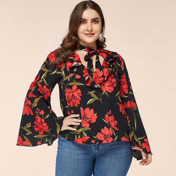 feitong blouse shirts women trumpet sleeve floral printing blouse large size shirt hollow out floral blouses women clothing1, White
feitong blouse shirts women trumpet sleeve floral printing blouse large size shirt hollow out floral blouses women clothing1, White
