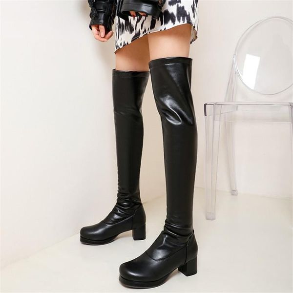boots pxelena 34-45 plus size stretch over the knee for women 2021 slip on chunky med heels riding knight long black gray1
boots pxelena 34-45 plus size stretch over the knee for women 2021 slip on chunky med heels riding knight long black gray1