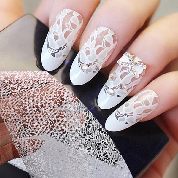 stickers & decals charm white lace nail foils flower design water transfer sticker sliders 2 boxes self-adhesive manicure tools, Black
stickers & decals charm white lace nail foils flower design water transfer sticker sliders 2 boxes self-adhesive manicure tools, Black