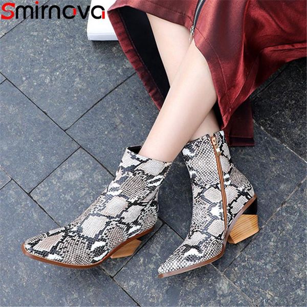 smirnova big size fashion ankle boots for women pointed toe autumn winter boots thick high heels shoes women 2020 new, Black
smirnova big size fashion ankle boots for women pointed toe autumn winter boots thick high heels shoes women 2020 new, Black
