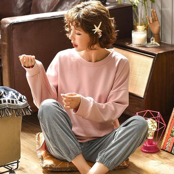 winter autumn sleepwear women cotton pajamas sets cute long sleeves pans pijamas casual homewear1, Black;red
winter autumn sleepwear women cotton pajamas sets cute long sleeves pans pijamas casual homewear1, Black;red