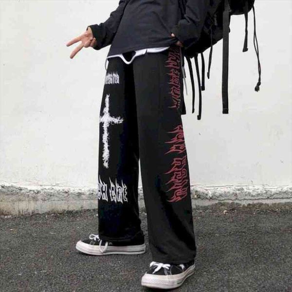 autumn winter gothic pants women men bottom korea ins harajuku japanese dark sub-forced graffiti straight wide leg plus size, Black;white
autumn winter gothic pants women men bottom korea ins harajuku japanese dark sub-forced graffiti straight wide leg plus size, Black;white