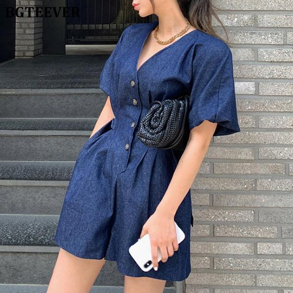 bgteever casual single-breasted v-neck jumpsuits rompers for women 2020 summer puff sleeve slim waist female denim overalls1, Black;white
bgteever casual single-breasted v-neck jumpsuits rompers for women 2020 summer puff sleeve slim waist female denim overalls1, Black;white