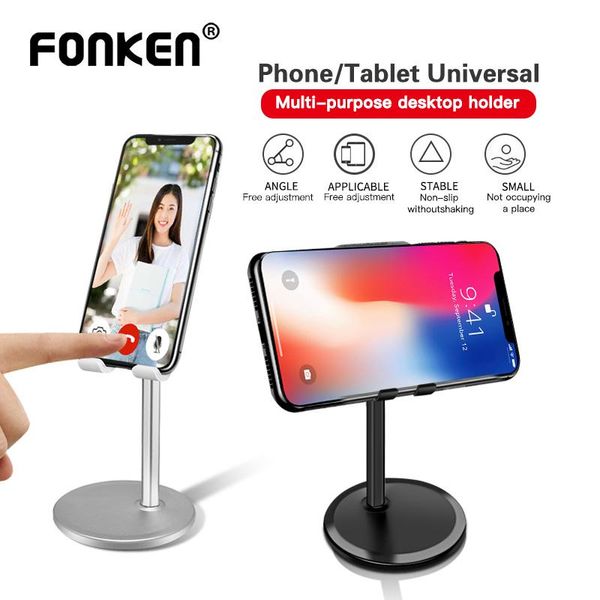 fonken desk cell phone stand metal desksmartphone holder office meeting bracket adjustable angle mobile phone stands
fonken desk cell phone stand metal desksmartphone holder office meeting bracket adjustable angle mobile phone stands
