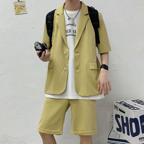 2020 spring and summer new youth popular solid color two-button five-point sleeve suit straight five-point pants fashion suit1, Gray
2020 spring and summer new youth popular solid color two-button five-point sleeve suit straight five-point pants fashion suit1, Gray