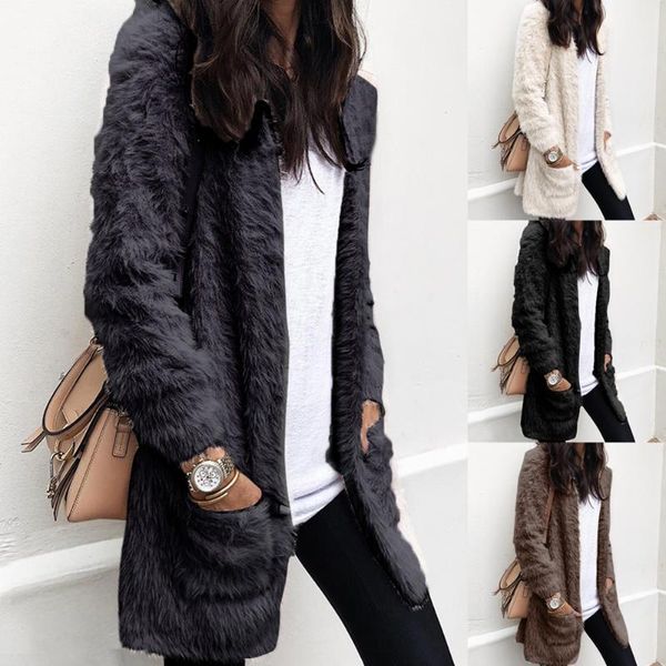women warm teddy bear coat cardigan ladies winter thick overcoat jacket outwear, Black;brown
women warm teddy bear coat cardigan ladies winter thick overcoat jacket outwear, Black;brown
