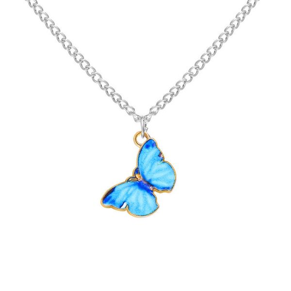 korean blue gradient butterfly necklaces for women girls butterfly pendant choker necklaces jewelry chain necklace, Silver
korean blue gradient butterfly necklaces for women girls butterfly pendant choker necklaces jewelry chain necklace, Silver