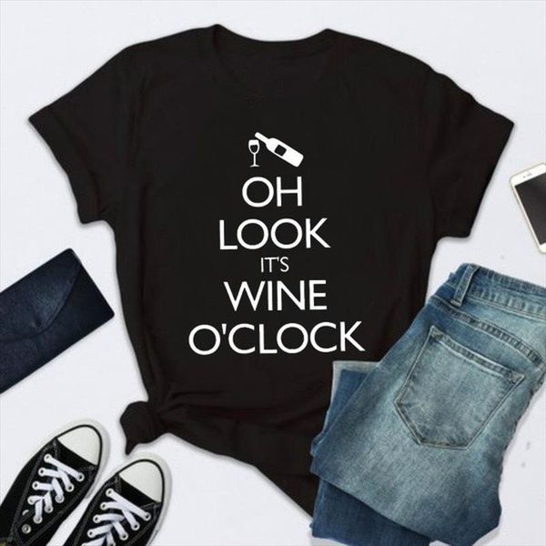 its wine oclock letter print t shirt women short sleeve o neck loose tshirt 2020 summer women tee shirt camisetas mujer, White
its wine oclock letter print t shirt women short sleeve o neck loose tshirt 2020 summer women tee shirt camisetas mujer, White