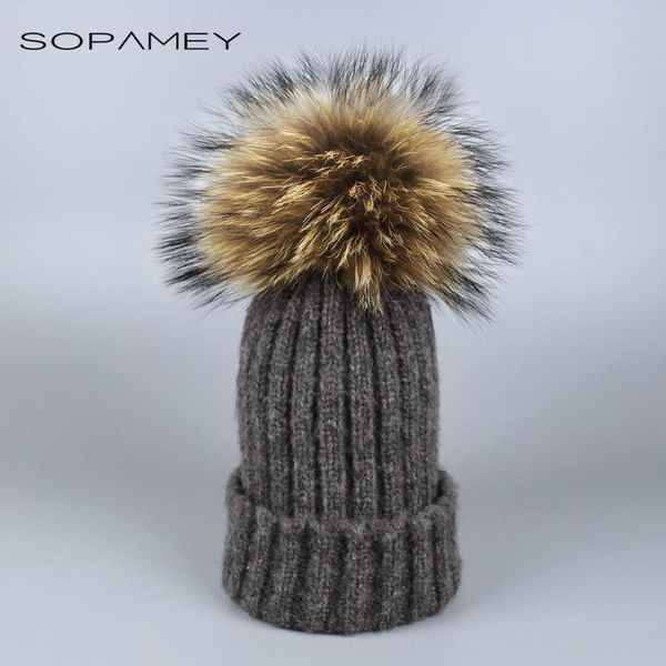 beanie/skull caps winter knitted wool hats for women fashion pompon beanies fur hat female warm with natural genuine raccoon cap gorro, Blue;gray
beanie/skull caps winter knitted wool hats for women fashion pompon beanies fur hat female warm with natural genuine raccoon cap gorro, Blue;gray