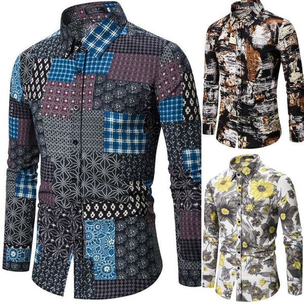 men's casual shirts 2021 men formal ethnic style dress vintage long sleeve slim fit male party shirt camisa masculina, White;black
men's casual shirts 2021 men formal ethnic style dress vintage long sleeve slim fit male party shirt camisa masculina, White;black
