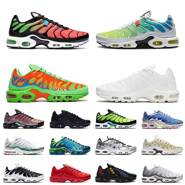 2021 tn plus running shoes worldwide mens womens triple white all black hyper blue oreo trainers 36-46, White;red
2021 tn plus running shoes worldwide mens womens triple white all black hyper blue oreo trainers 36-46, White;red