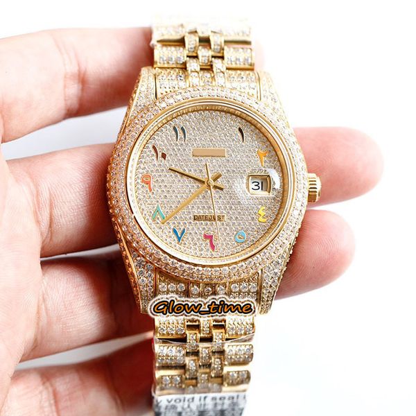 luxury version 126333 126334 116244 color arab diamonds dial cal a3255 automatic mens watch 904l steel diamond iced out full gold watches, Slivery;brown
luxury version 126333 126334 116244 color arab diamonds dial cal a3255 automatic mens watch 904l steel diamond iced out full gold watches, Slivery;brown