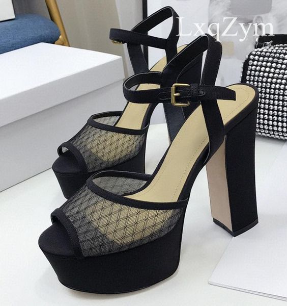 chunky heel sandals women mesh metal buckle platform high heels shoes woman wedding party height shoes, Black
chunky heel sandals women mesh metal buckle platform high heels shoes woman wedding party height shoes, Black