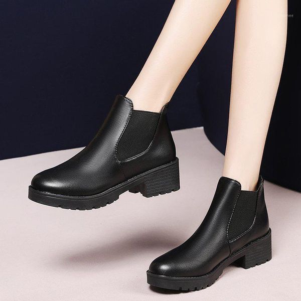 women ankle boots shoes ladies pu leather slip on stretch fabric cone heels shoes woman non-slip snow boots female fashion1, Black
women ankle boots shoes ladies pu leather slip on stretch fabric cone heels shoes woman non-slip snow boots female fashion1, Black