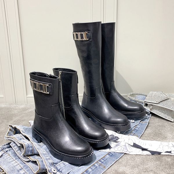 2020 new metal buckle high martin boots, but knee boots, leather, thick heels, all kinds of knight boots, Black
2020 new metal buckle high martin boots, but knee boots, leather, thick heels, all kinds of knight boots, Black