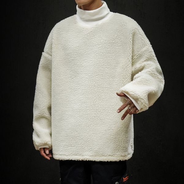 autumn high collar lamb fur hoodie men's fashion solid color casual hoodies men streetwear hip hop loose sweatshirt mens hoody, Black
autumn high collar lamb fur hoodie men's fashion solid color casual hoodies men streetwear hip hop loose sweatshirt mens hoody, Black