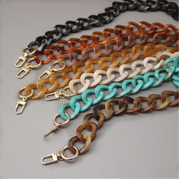 pearl-light creative acrylic bags decoration portable chain retro bump color style thick chain fashion, Black
pearl-light creative acrylic bags decoration portable chain retro bump color style thick chain fashion, Black