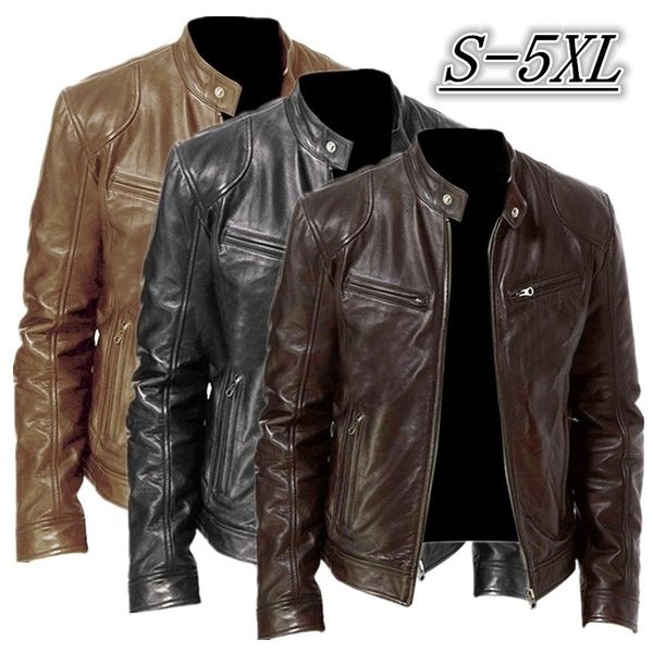 winter men's leather jacket gentleman warm zipper cardigan pocket decoration coats stand-up collar slim fur clothing, Black
winter men's leather jacket gentleman warm zipper cardigan pocket decoration coats stand-up collar slim fur clothing, Black