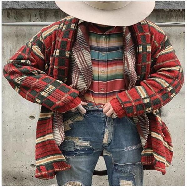 men's sweaters winter men lapel plaid jacquard long sleeve wool cardigan sweater streetwear vintage casual loose kniting outerwear -4x, White;black
men's sweaters winter men lapel plaid jacquard long sleeve wool cardigan sweater streetwear vintage casual loose kniting outerwear -4x, White;black