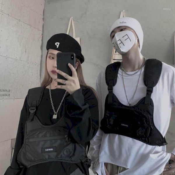 new sleeveless vest style chest bag solid lightweight organizers with ziper pockets gothic clothing tiktok clothes1, Black
new sleeveless vest style chest bag solid lightweight organizers with ziper pockets gothic clothing tiktok clothes1, Black
