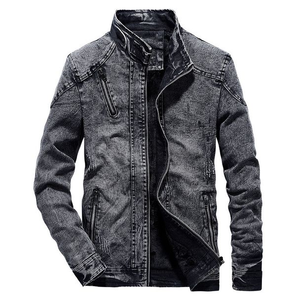 vintage denim jackets men slim fit solid color casual mens jeans coat fashion stand clothes for men black blue casaca hombre 201124, Black;brown
vintage denim jackets men slim fit solid color casual mens jeans coat fashion stand clothes for men black blue casaca hombre 201124, Black;brown