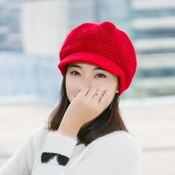 simple women rabbit fur knitted berets hats casual solid color mom autumn winter wool hat female bonnet caps boina feminino wmtpmg, Black;white
simple women rabbit fur knitted berets hats casual solid color mom autumn winter wool hat female bonnet caps boina feminino wmtpmg, Black;white