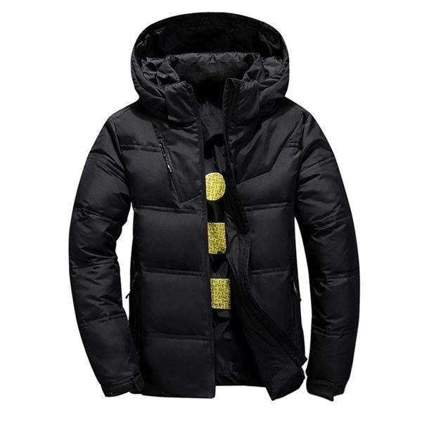 aksr men's winter down jacket coat white duck down jackets with a hood thick thermal warm outwear puffy jacket doudoune homme 201114, Black
aksr men's winter down jacket coat white duck down jackets with a hood thick thermal warm outwear puffy jacket doudoune homme 201114, Black