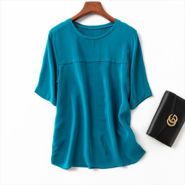 2020 spring new arrive 100% silk office lady blouse half long sleeved drop shipping, White
2020 spring new arrive 100% silk office lady blouse half long sleeved drop shipping, White