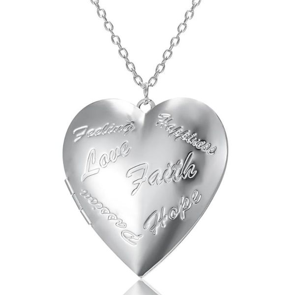 pendant necklaces 1pc silver plated alloy heart shape love faith hope engraved open locket box necklace fashion jewelry
pendant necklaces 1pc silver plated alloy heart shape love faith hope engraved open locket box necklace fashion jewelry