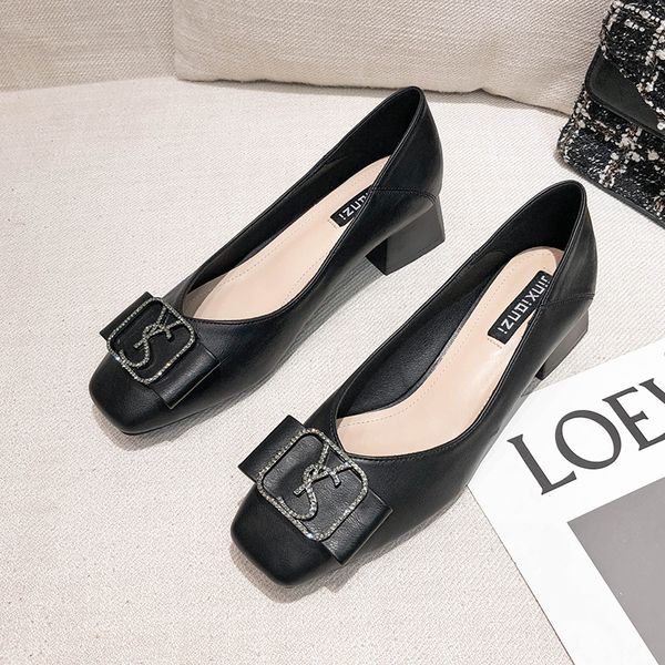 high-square heels head with thick metal buckles strass all casual shallow mouth matches only three-inch shoes. id6z, Black
high-square heels head with thick metal buckles strass all casual shallow mouth matches only three-inch shoes. id6z, Black