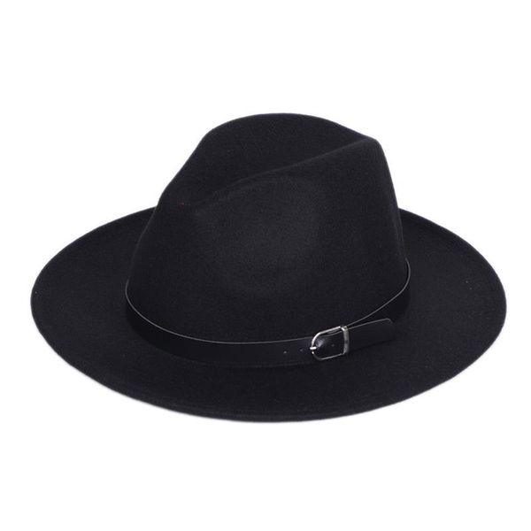 classic leather men fedoras vintage women party winter bowler felt jazz hat, Blue;gray
classic leather men fedoras vintage women party winter bowler felt jazz hat, Blue;gray
