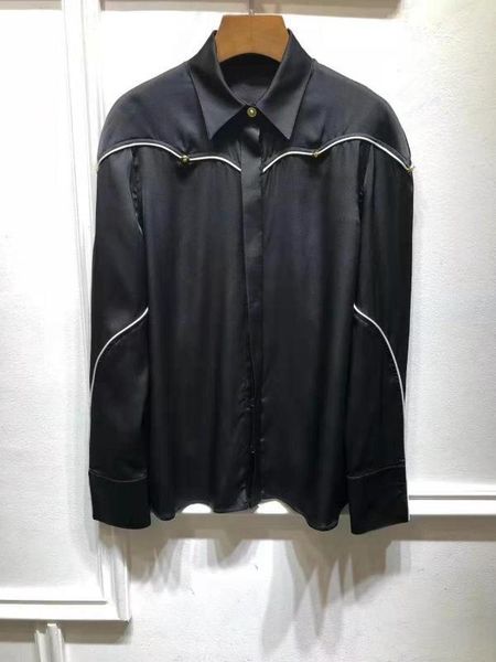 2020 new fashion runway ladies white line patchwork shirt lapel thin loose long-sleeved shirt n2791
2020 new fashion runway ladies white line patchwork shirt lapel thin loose long-sleeved shirt n2791