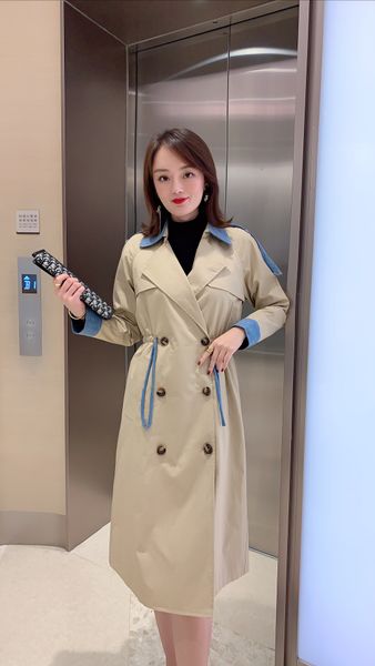 2021 spring and autumn new european station high-end tailor-made suit collar personality fashion double-breasted medium-length trench coat, Tan;black
2021 spring and autumn new european station high-end tailor-made suit collar personality fashion double-breasted medium-length trench coat, Tan;black