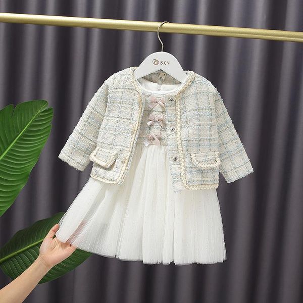 winter baby girls sweet bow princess dress+ lattice coat two pieces of gauze dress suit kids, White
winter baby girls sweet bow princess dress+ lattice coat two pieces of gauze dress suit kids, White