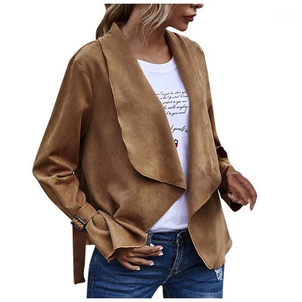 women's jackets women's solid color cardigan large lapel suede long sleeve jacket autumn winter casual coat super soft slim femme, Black;brown
women's jackets women's solid color cardigan large lapel suede long sleeve jacket autumn winter casual coat super soft slim femme, Black;brown