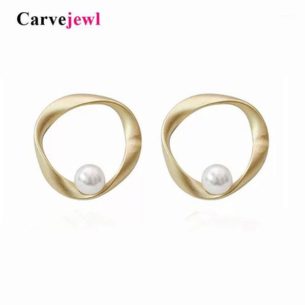 stud carvejewl pearl earrings twisted irregular round circle korean for women jewelry fashion romantic wholesale1, Golden;silver
stud carvejewl pearl earrings twisted irregular round circle korean for women jewelry fashion romantic wholesale1, Golden;silver