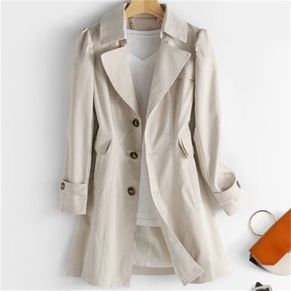 spring long coat for single thin women breasted female office jacket plus size wq8o, Tan;black
spring long coat for single thin women breasted female office jacket plus size wq8o, Tan;black